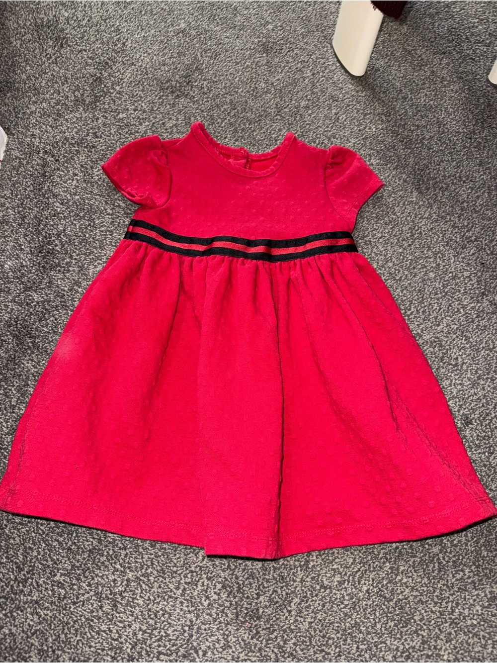 Little Me Red Swiss Dot Toddler Dress Size 4T Classic Party Holiday Dress